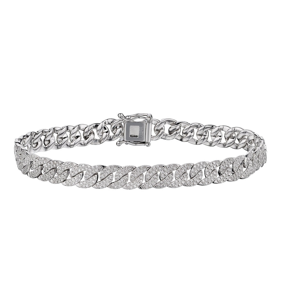 DIAMOND CURB LINK BRACELET