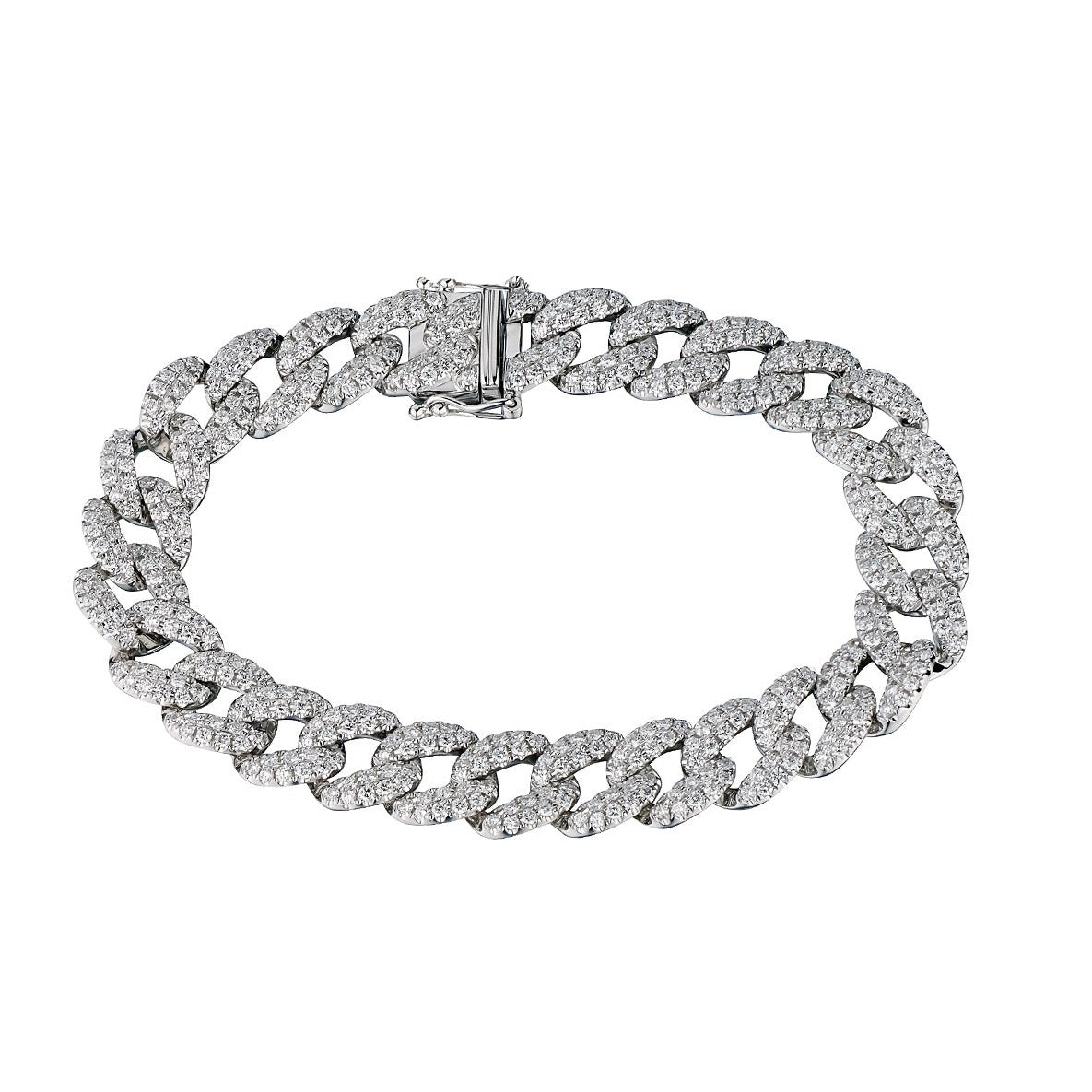 DIAMOND CURB LINK BRACELET