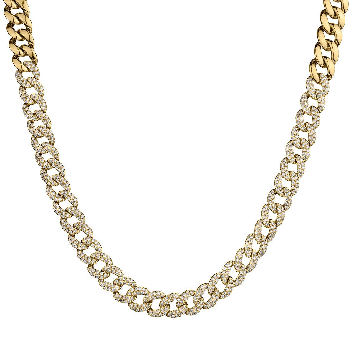 DIAMOND CURB LINK NECKLACE