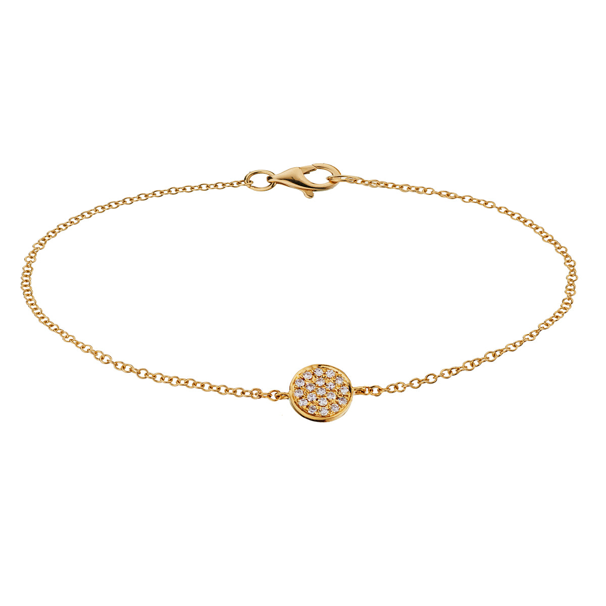 PAVÉ DIAMOND DISC BRACELET