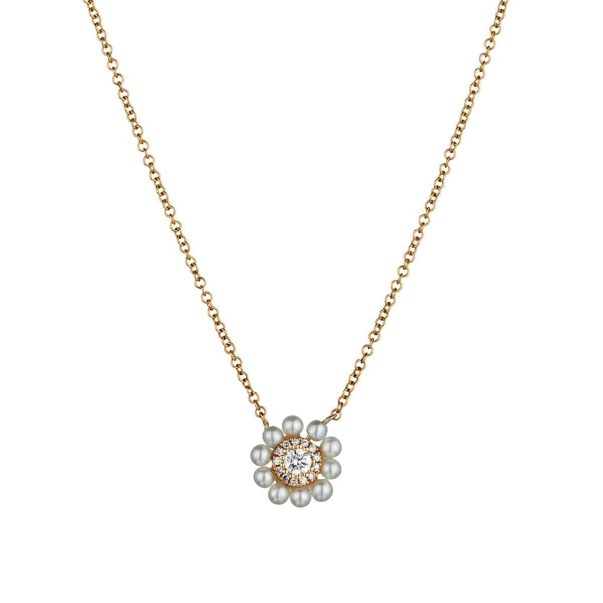 PEARL & DIAMOND NECKLACE