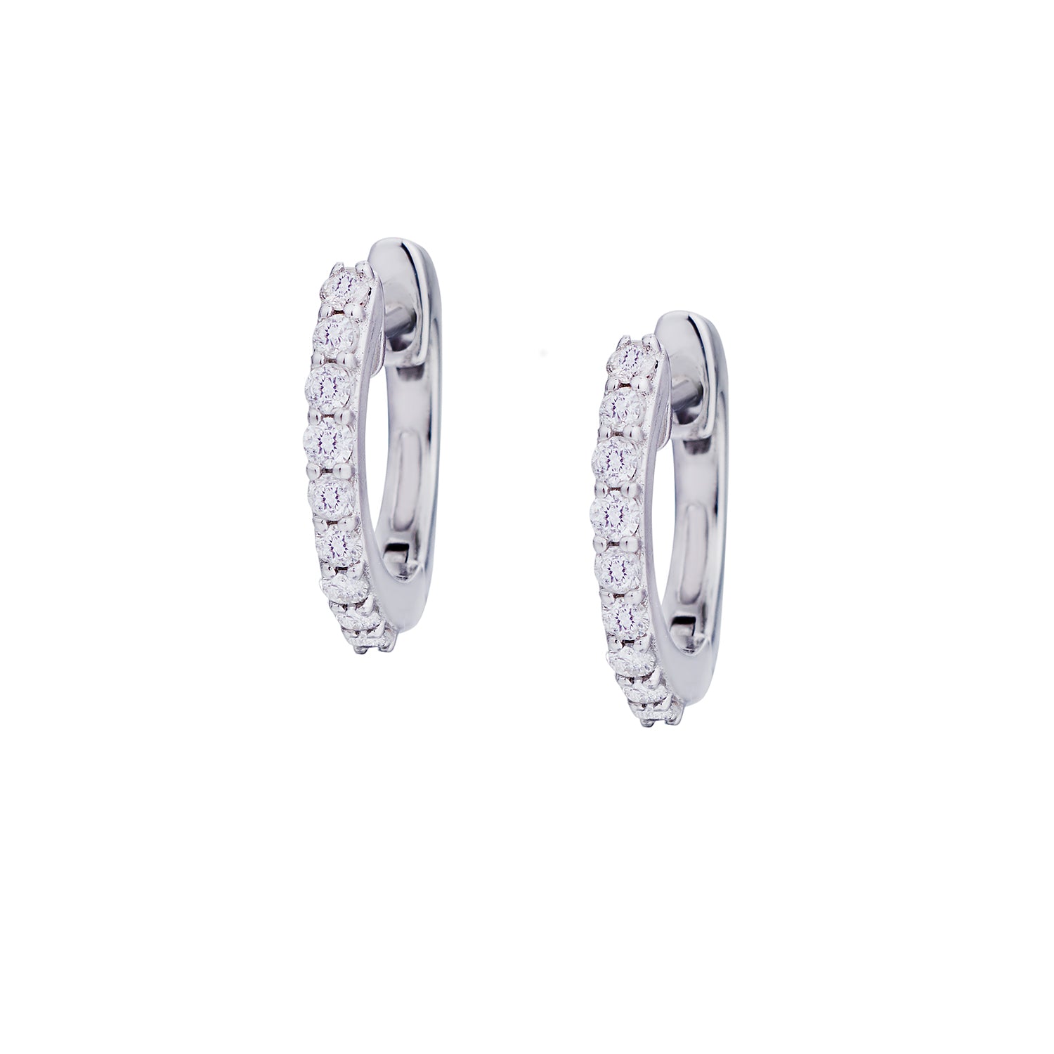 DIAMOND HUGGIE EARRINGS