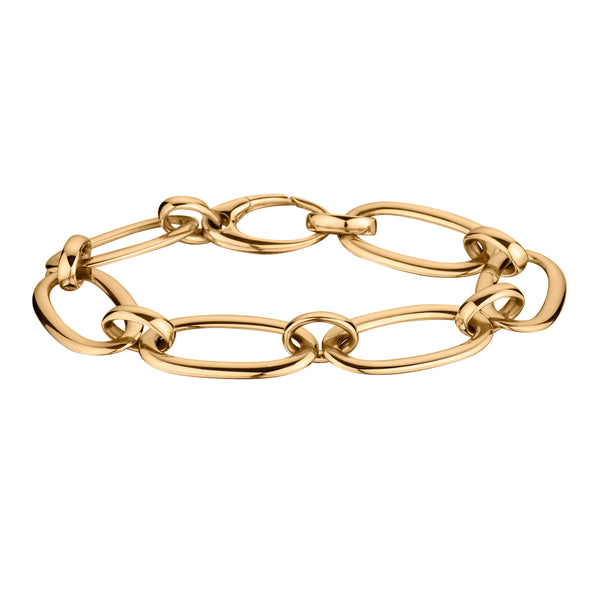 Gold oval link bracelet store