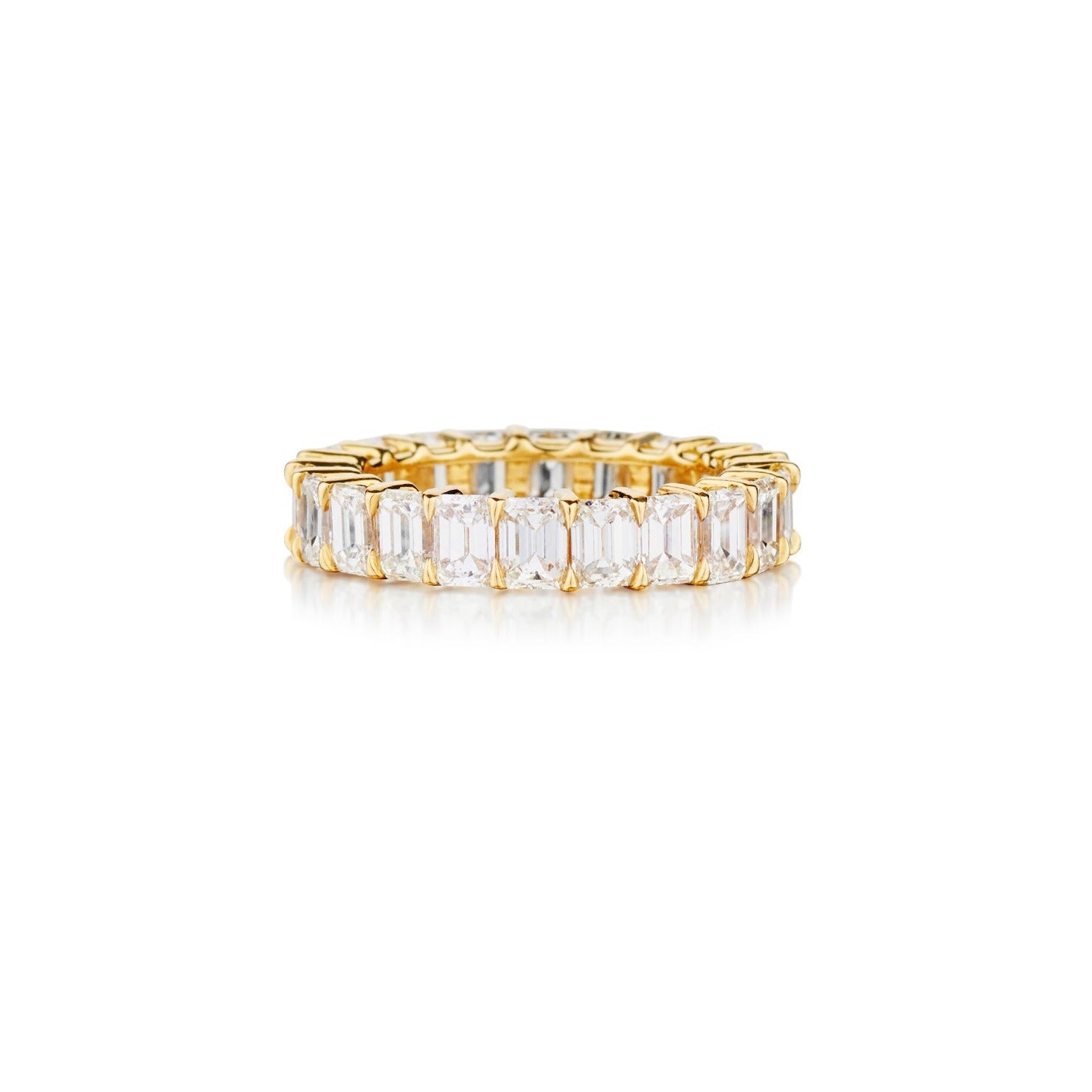 EMERALD CUT DIAMOND ETERNITY BAND