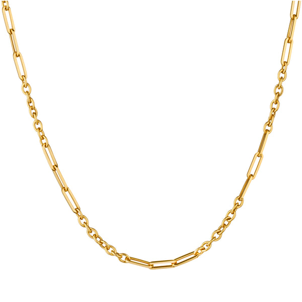 RECTANGULAR CABLE LINK NECKLACE