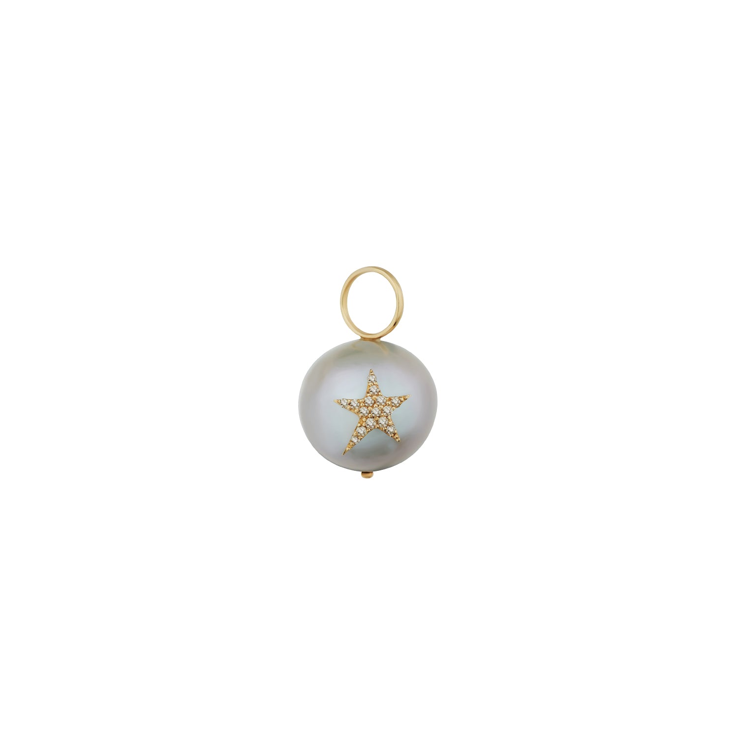 DIAMOND STAR PEARL CHARM