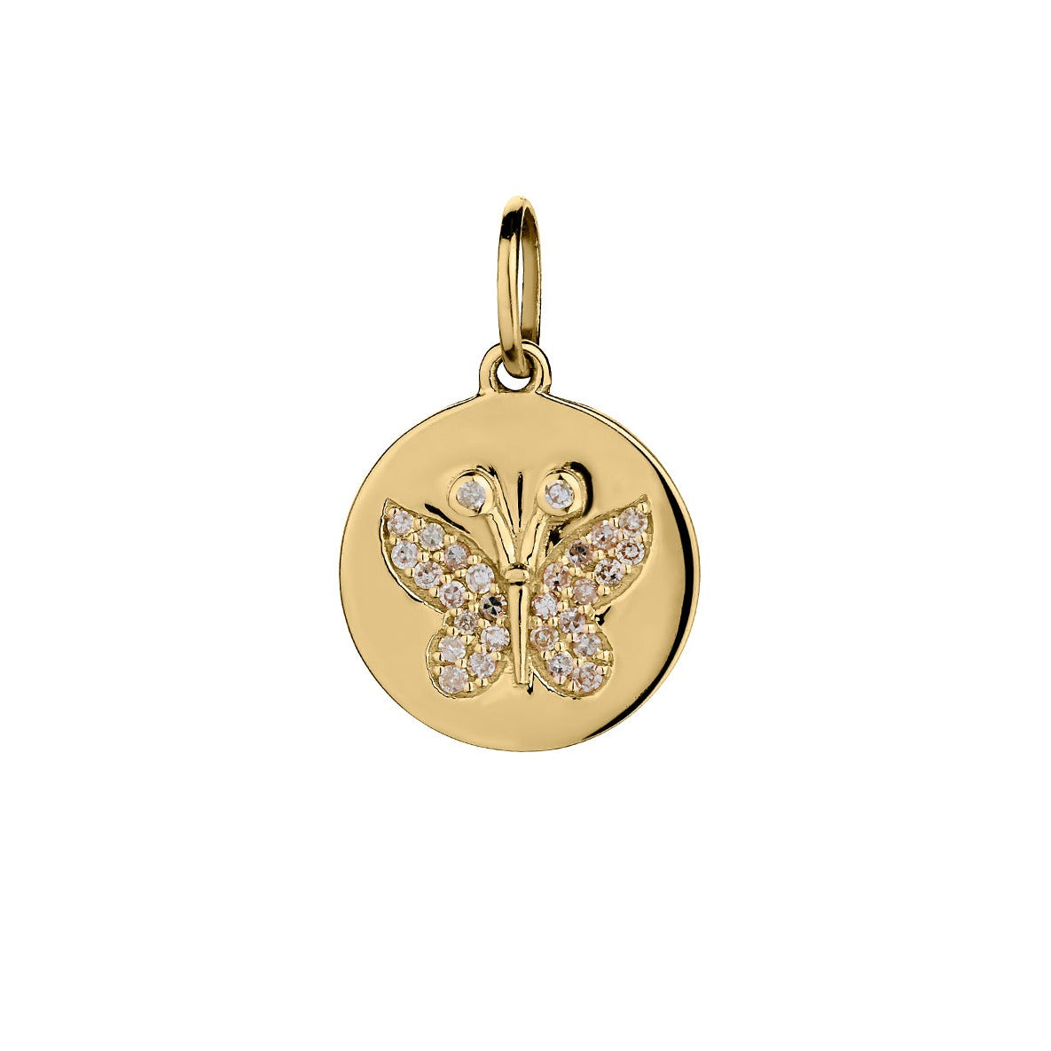 DIAMOND BUTTERFLY DISC CHARM