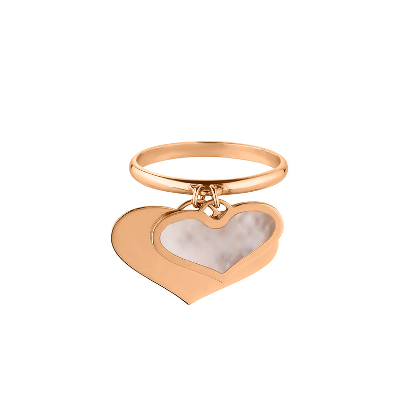 MULTI HEART MOTHER OF PEARL RING