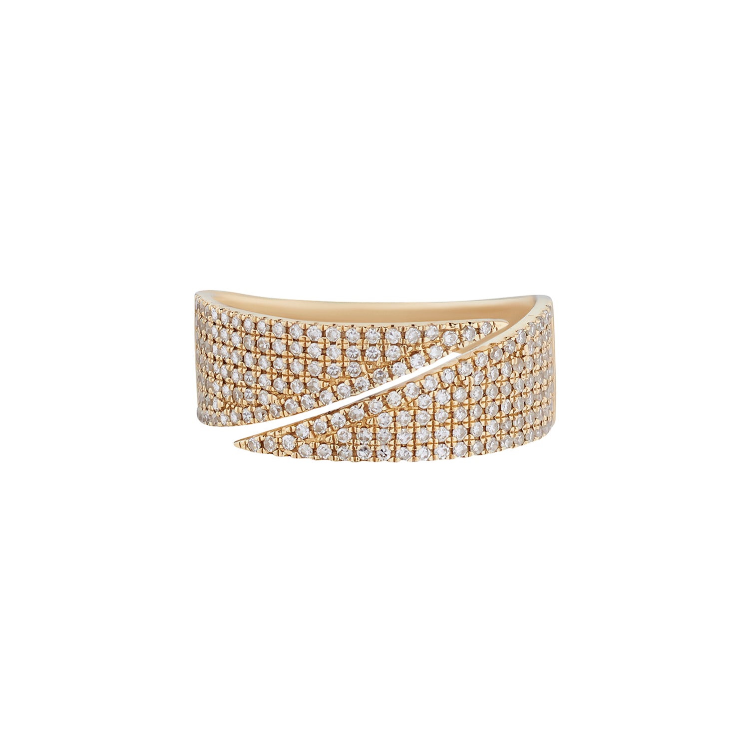 PAVÉ DIAMOND SPLIT WIDE BAND