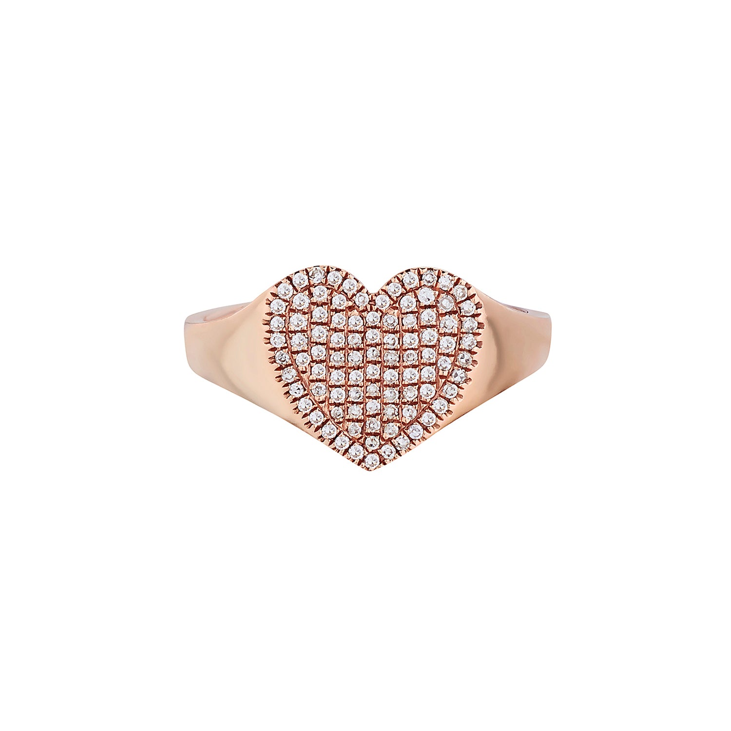 PAVÉ DIAMOND HEART RING