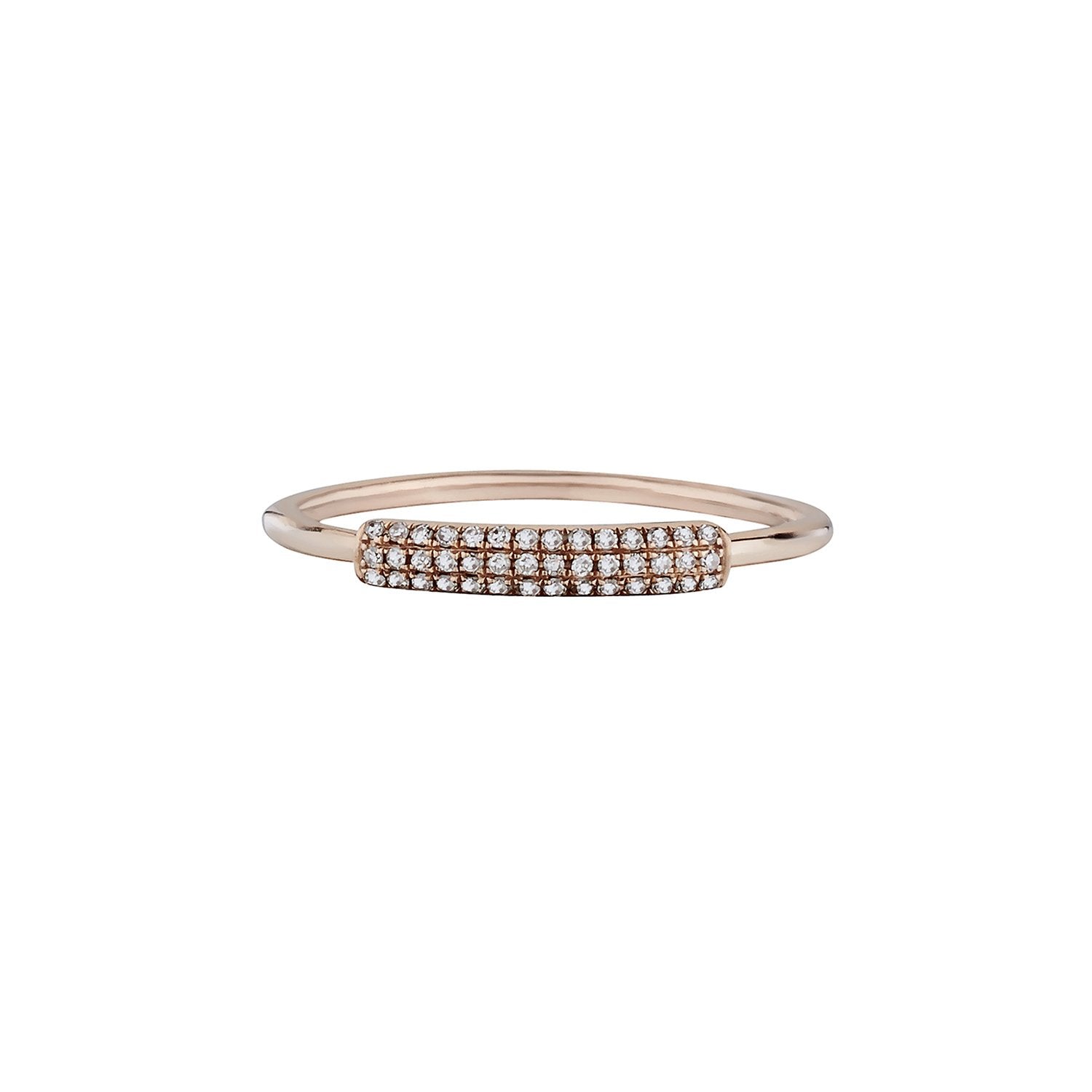 PAVÉ DIAMOND TUBE RING