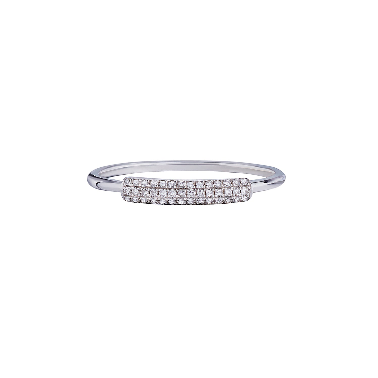 PAVÉ DIAMOND TUBE RING