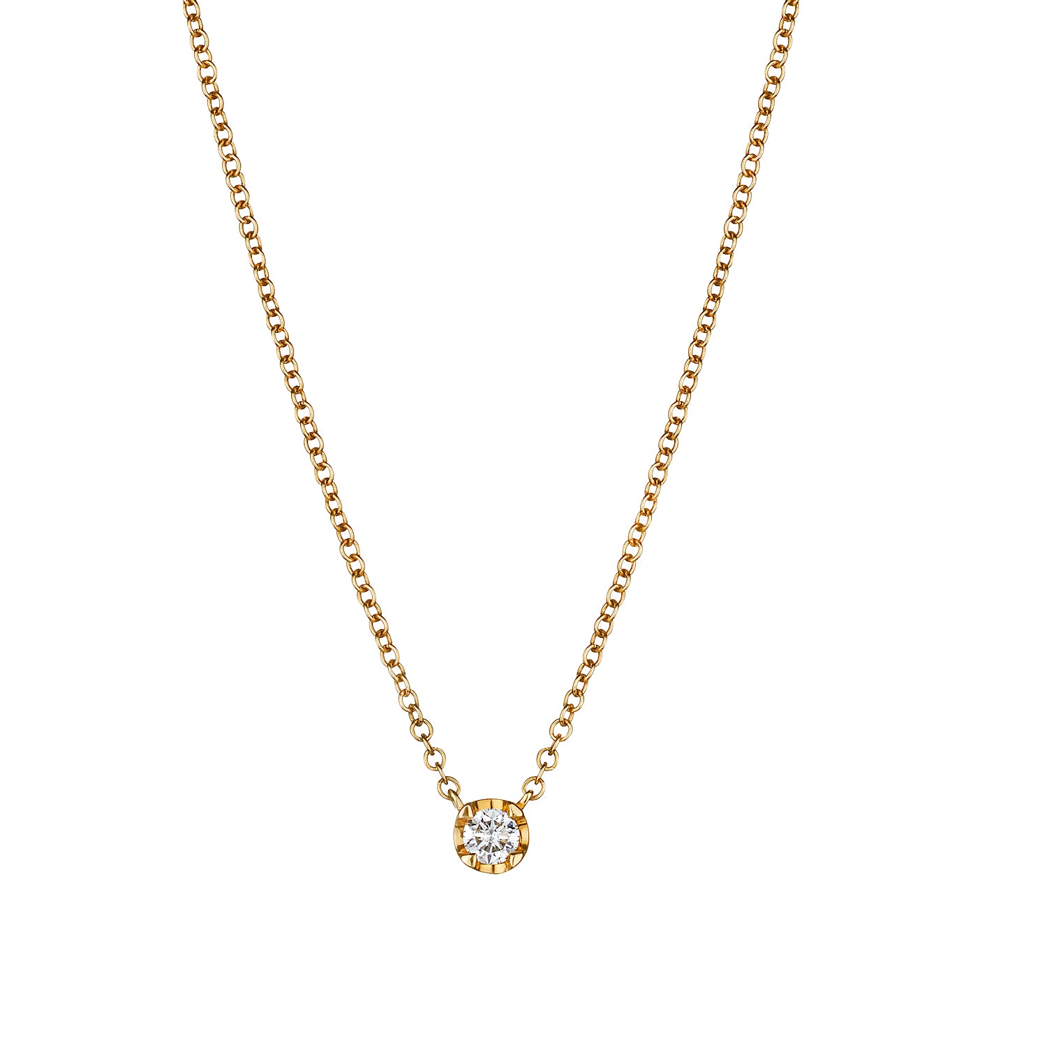 SINGLE DIAMOND NECKLACE