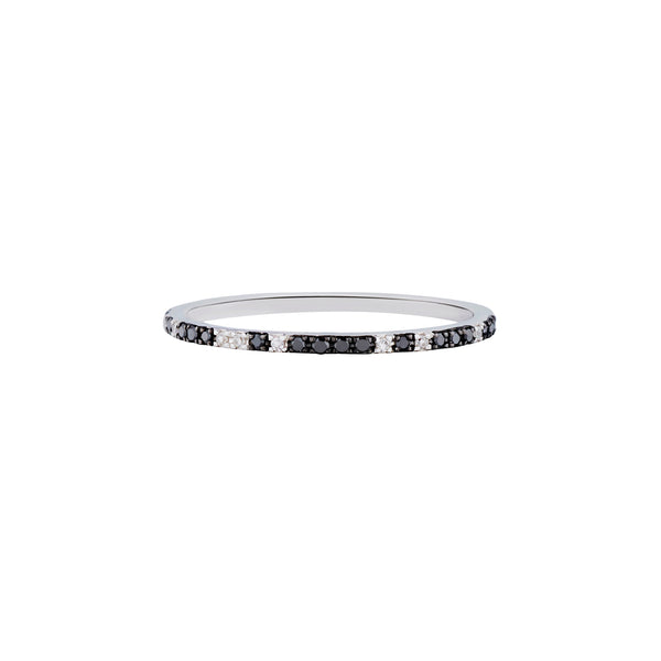 BLACK & WHITE DIAMOND MICRO BAND