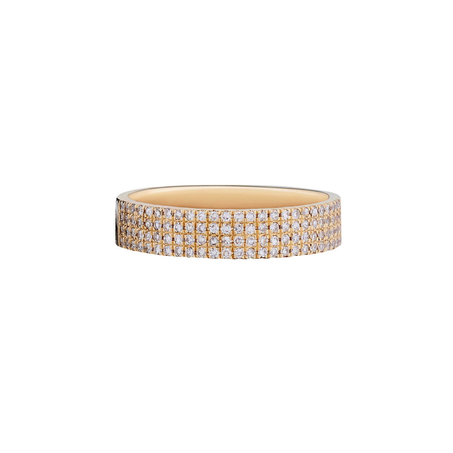 PAVÉ DIAMOND FLAT BAND