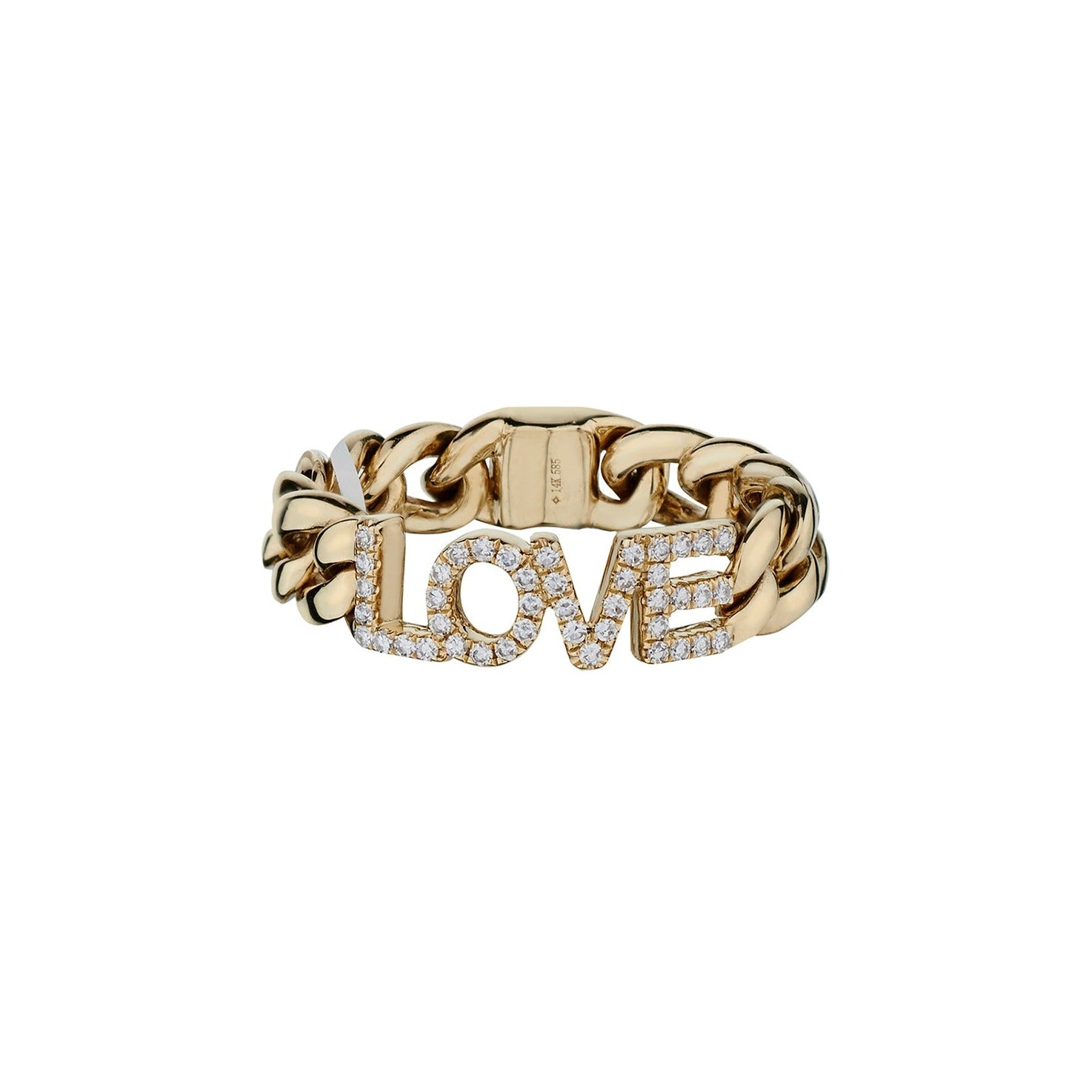 DIAMOND LOVE LINK RING