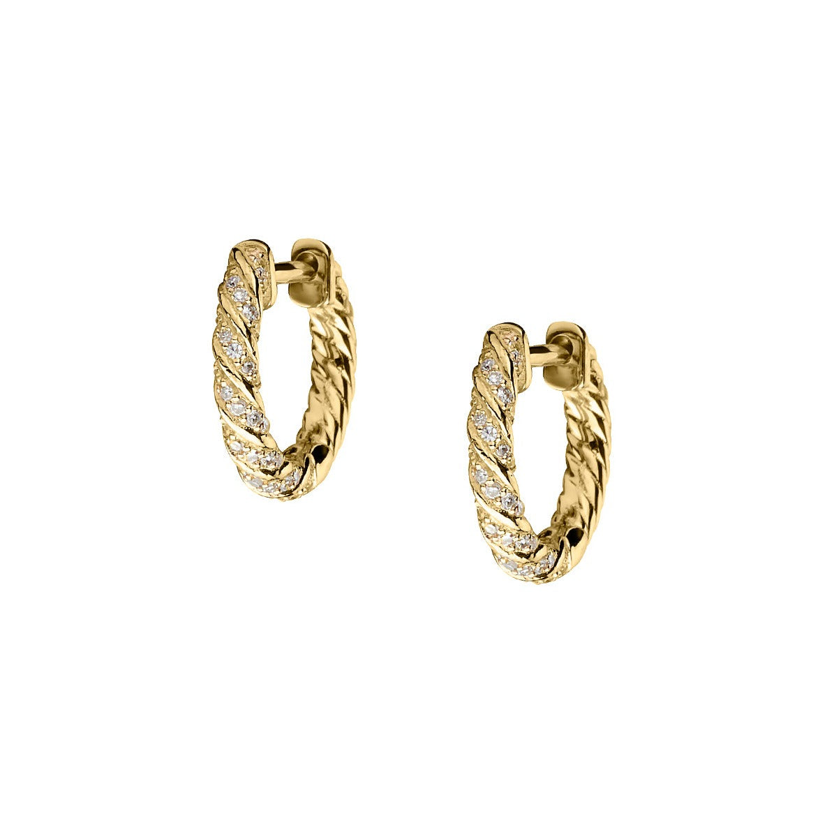 DIAMOND TWISTED HOOPS