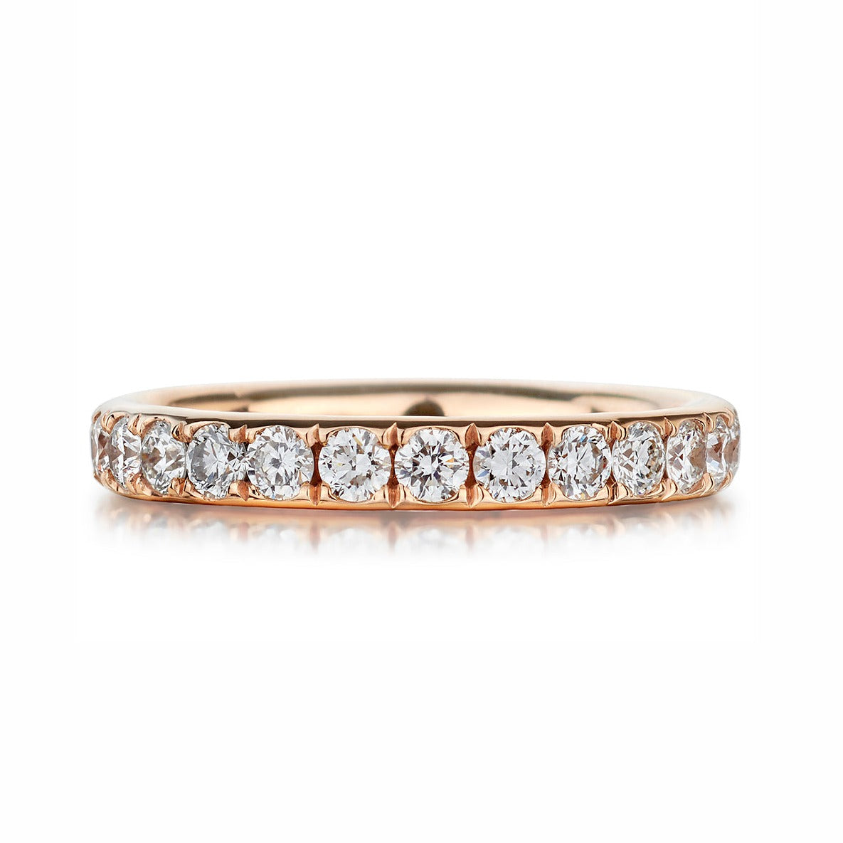 Micro Split Claw Diamond Eternity Band