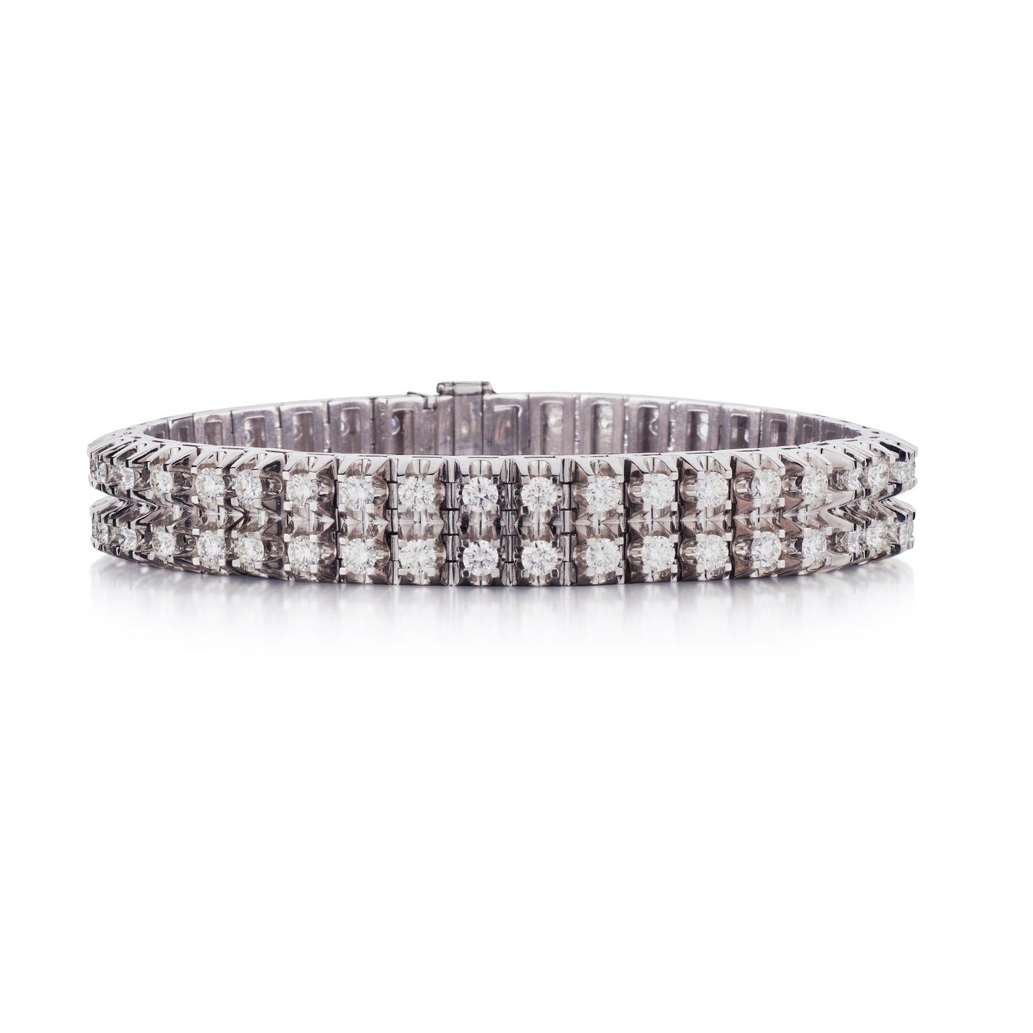 DOUBLE ROW DIAMOND BRACELET