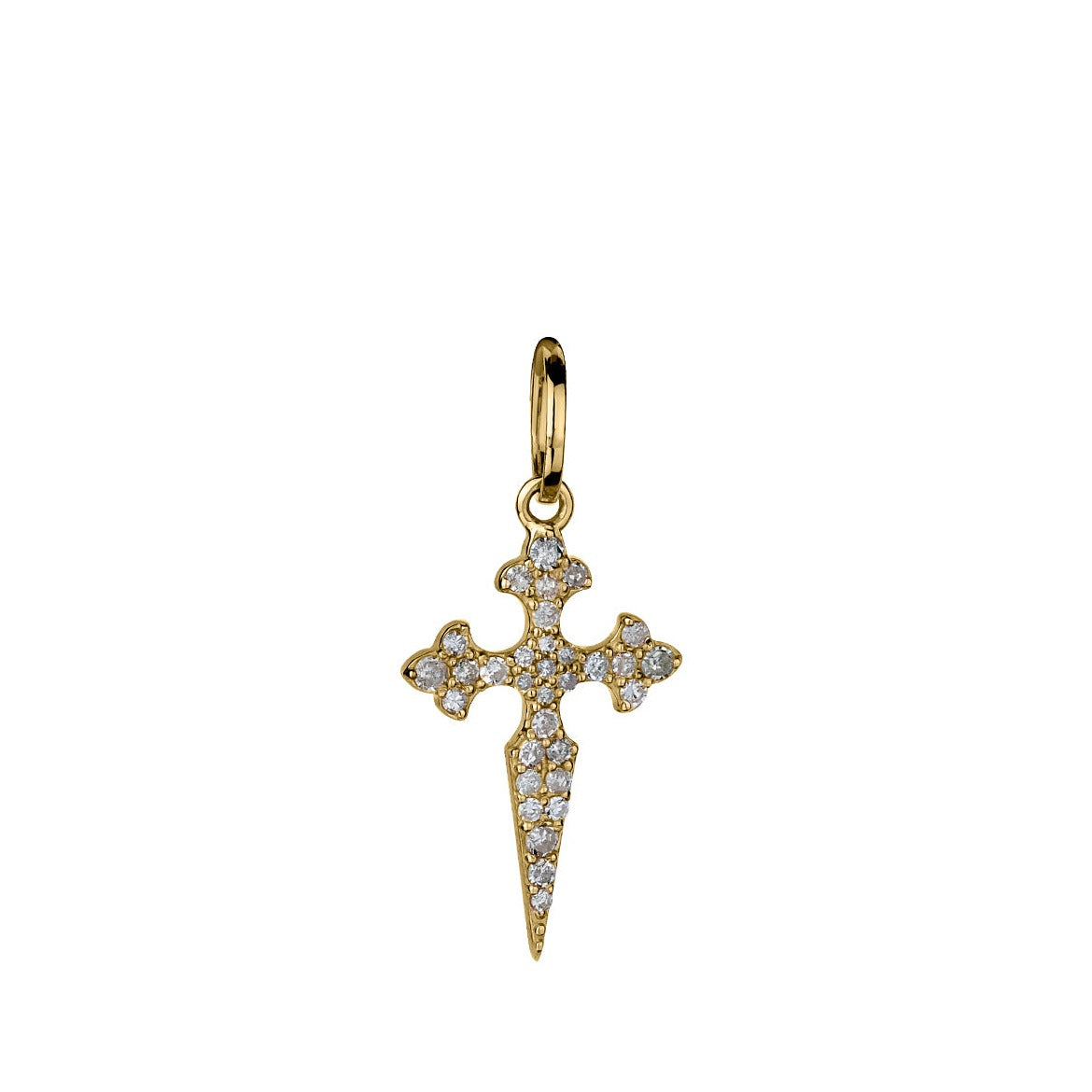 DIAMOND CROSS CHARM