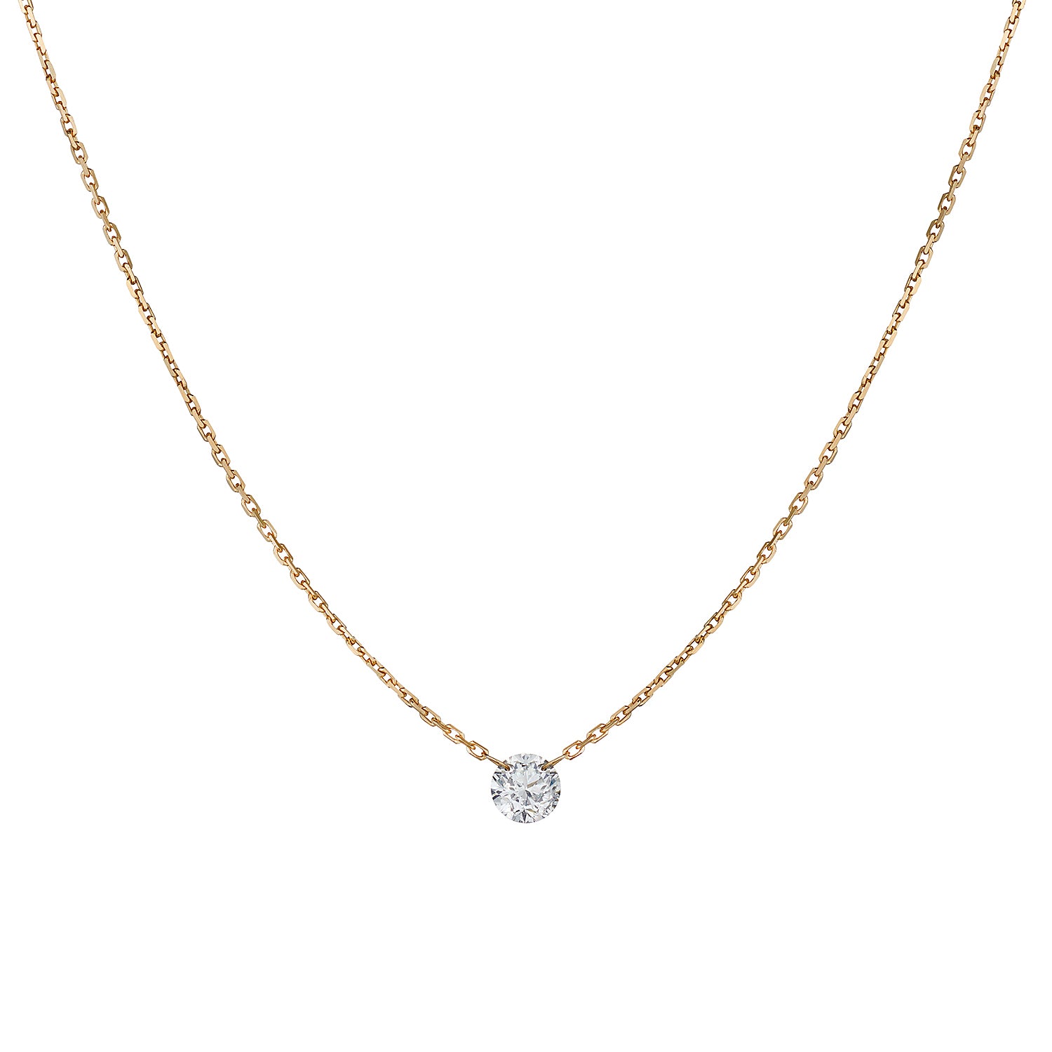 INVISIBLY SET DIAMOND NECKLACE