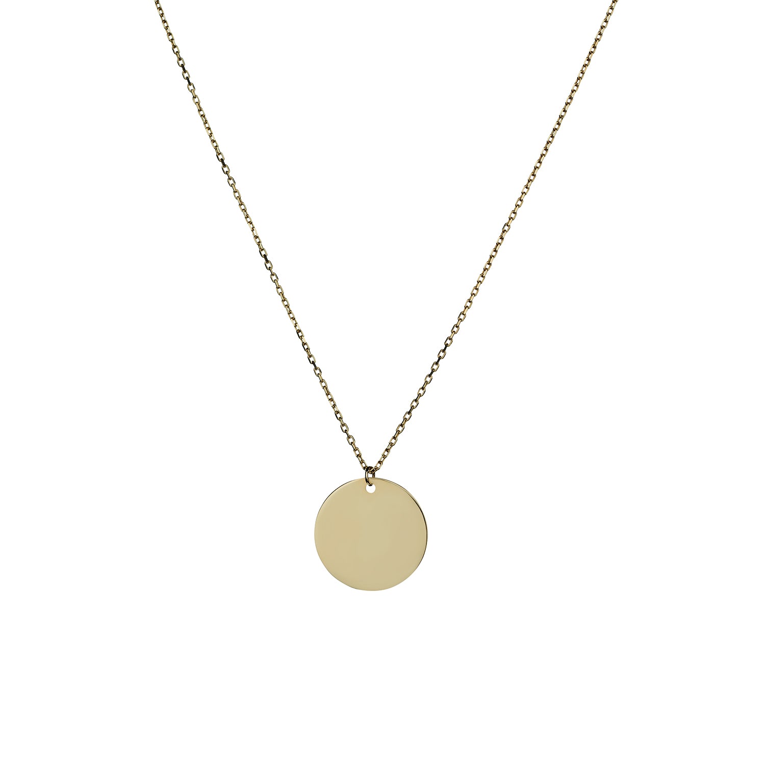 ENGRAVABLE DISC NECKLACE