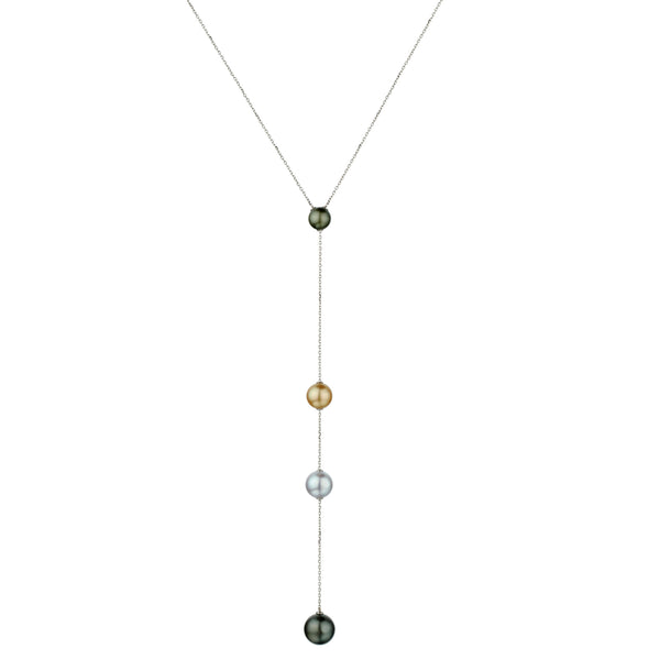 MULTICOLOURED SOUTH SEA PEARL LARIAT
