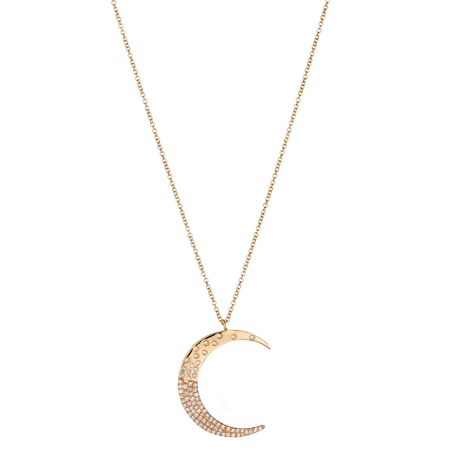 DIAMOND CRESCENT NECKLACE