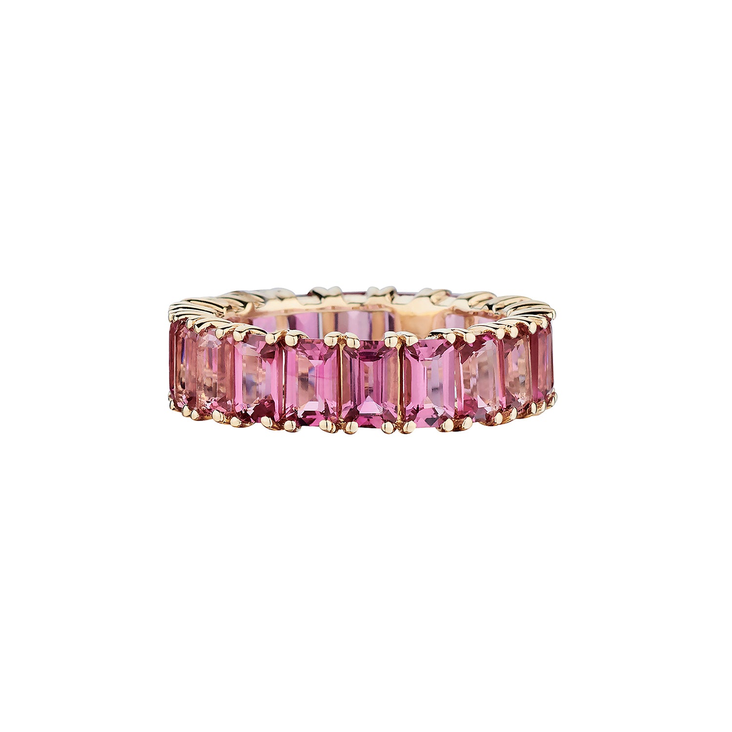 PINK TOURMALINE ETERNITY BAND