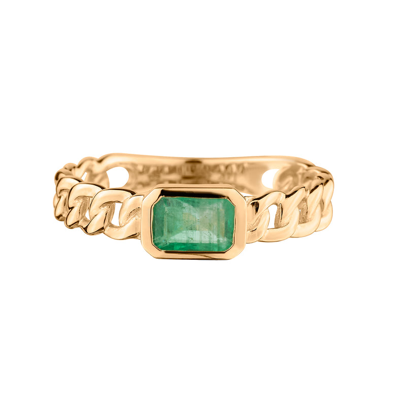 EMERALD LINK RING