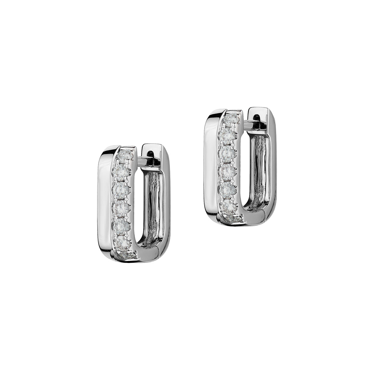 DIAMOND HUGGIE STYLE EARRINGS