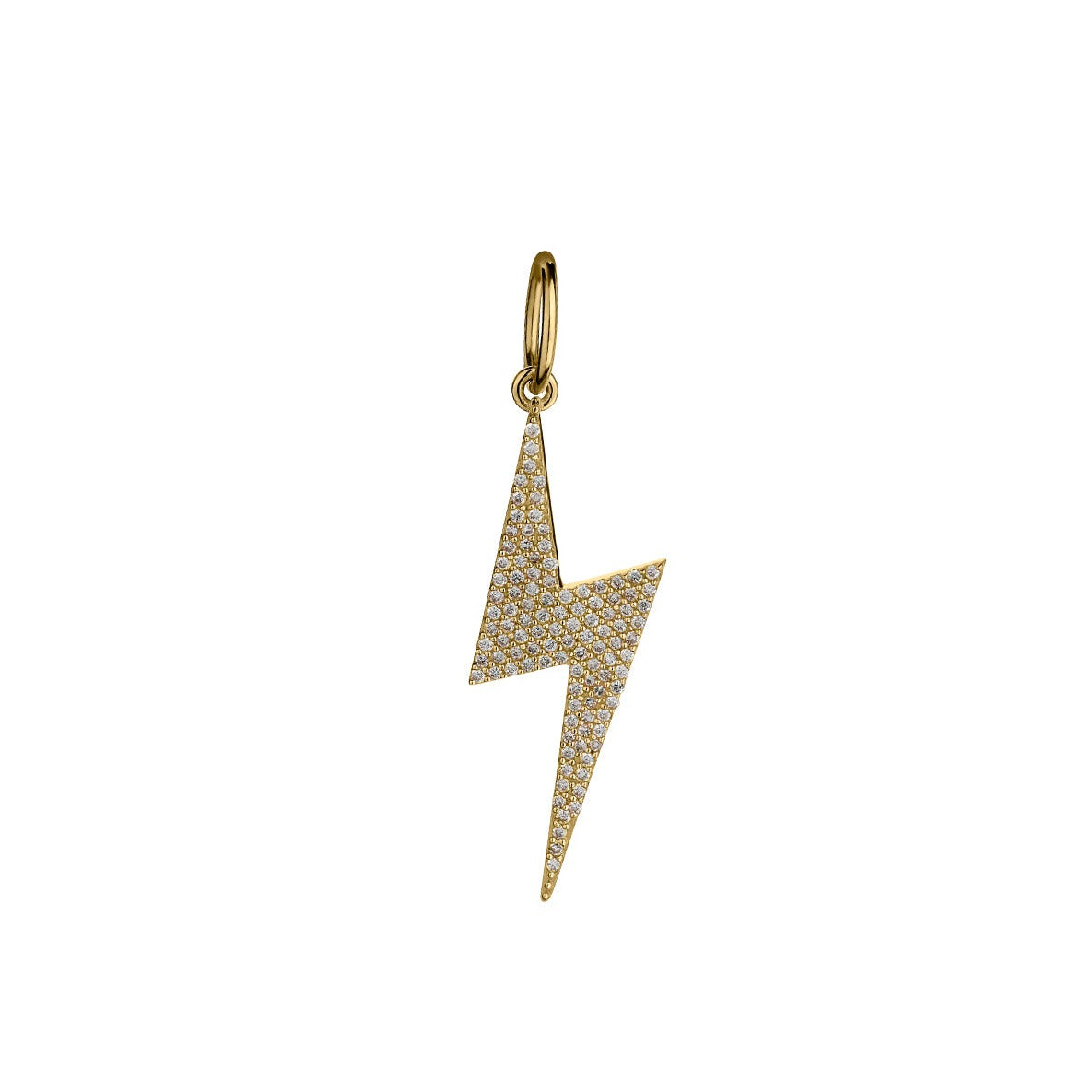 DIAMOND LIGHTNING BOLT CHARM