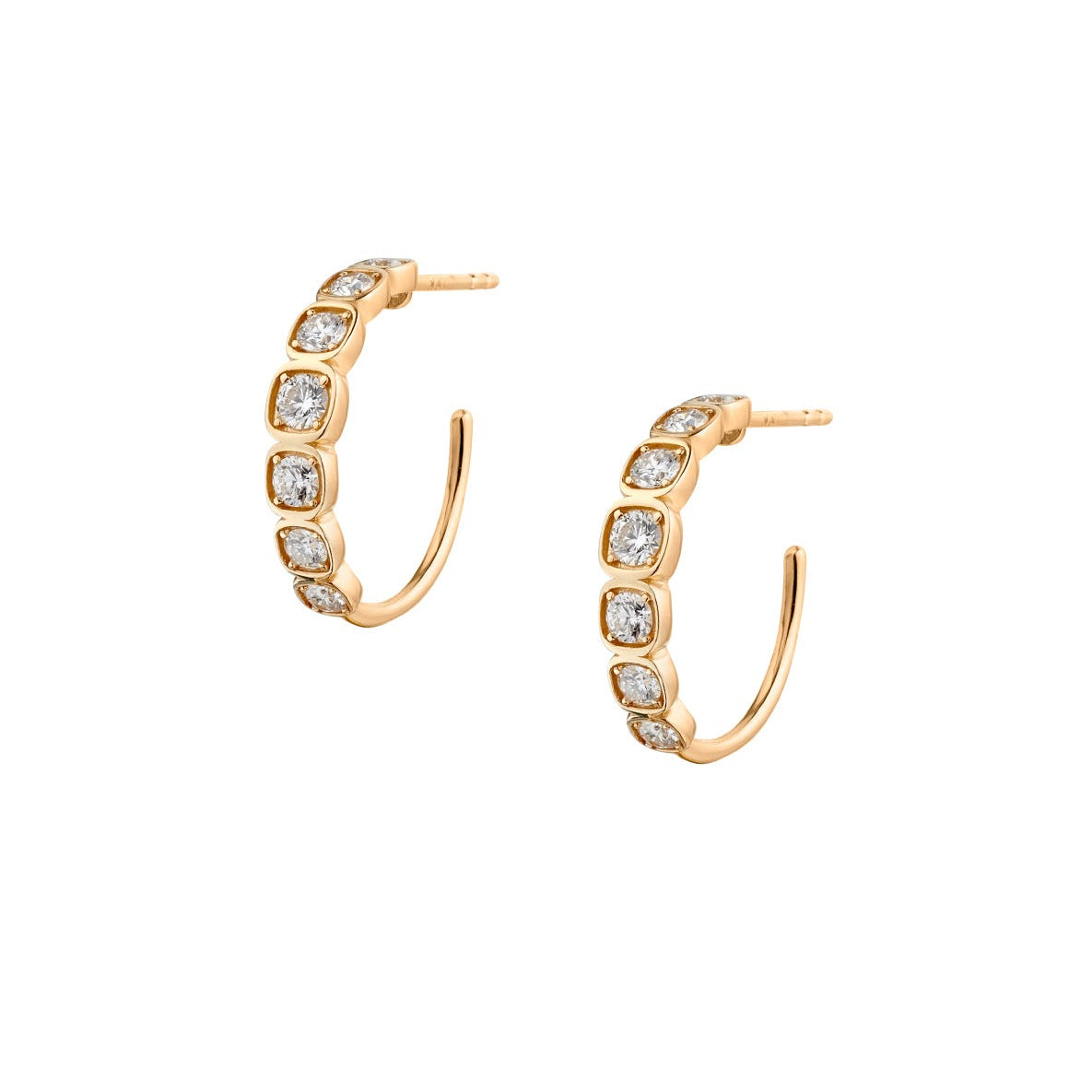 DIAMOND HOOP EARRINGS