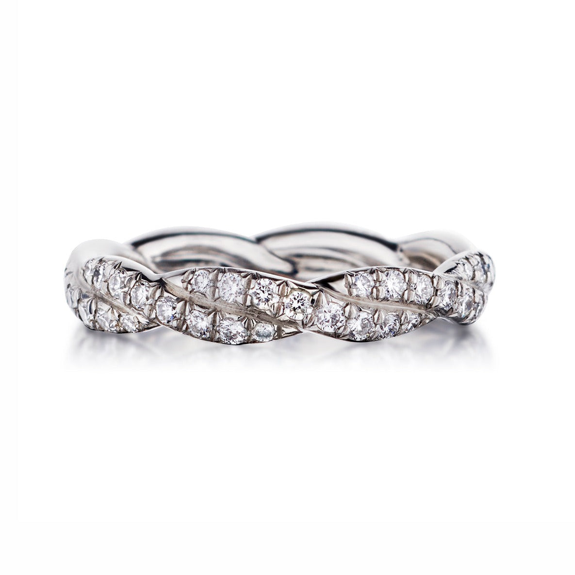 Micro Twisted Diamond Band