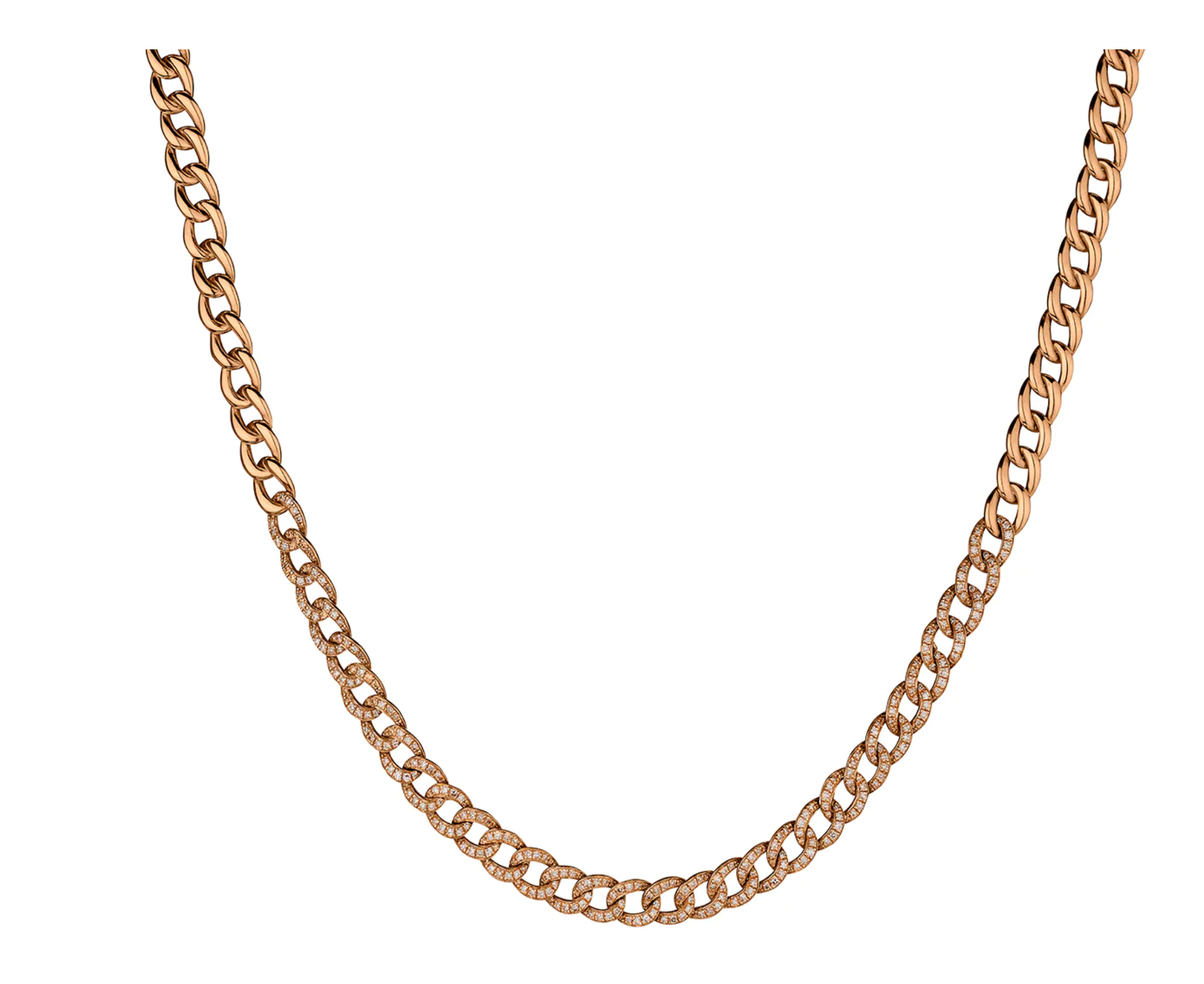 DIAMOND CURB LINK NECKLACE