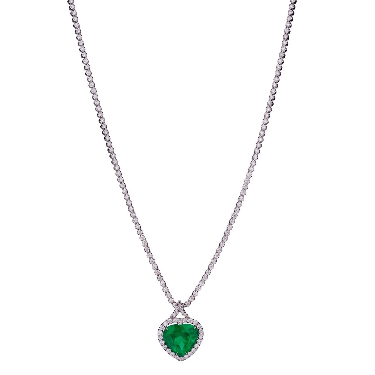 EMERALD & DIAMOND PENDANT