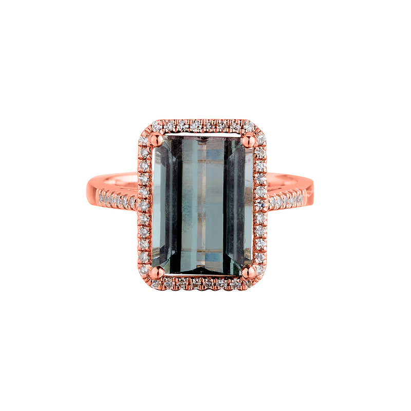 TOURMALINE & DIAMOND RING