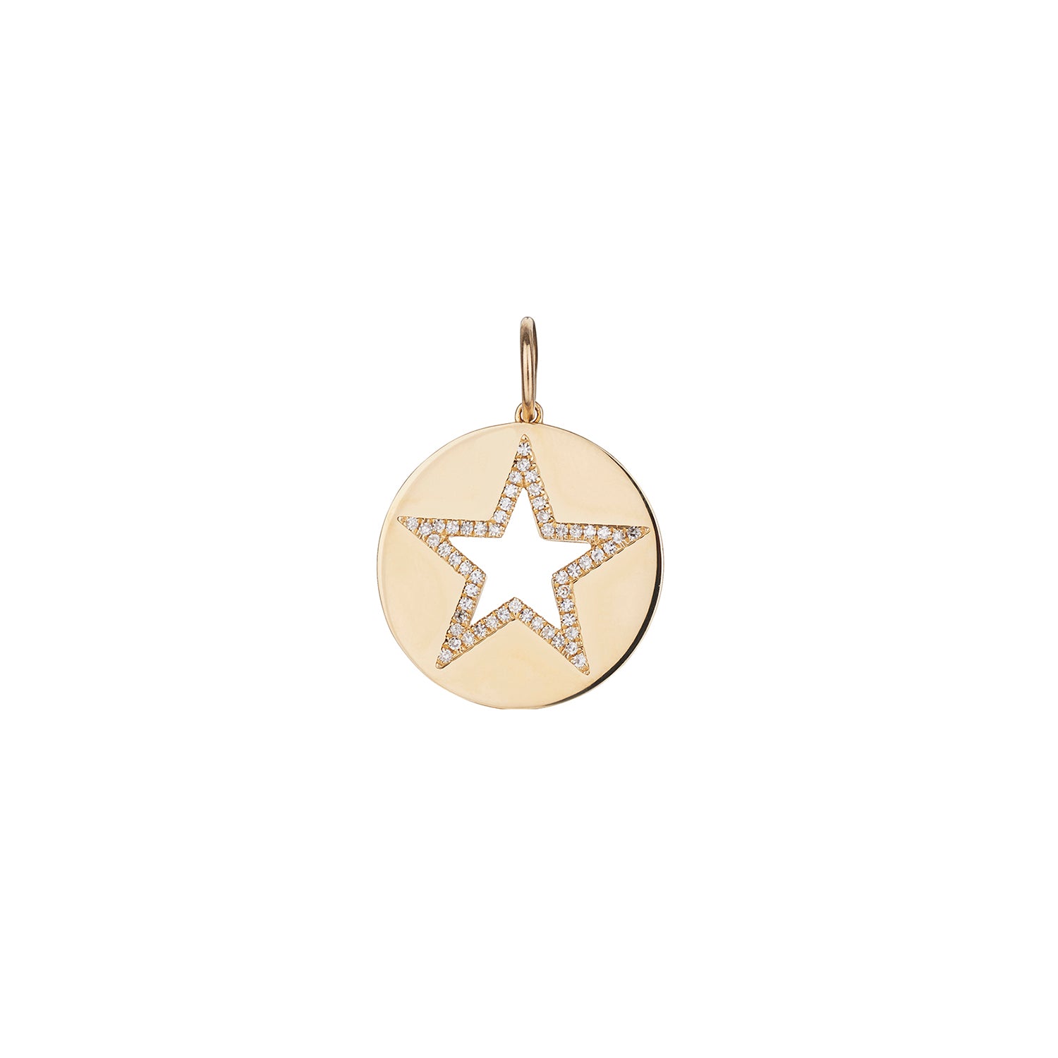 DIAMOND OPEN STAR CHARM