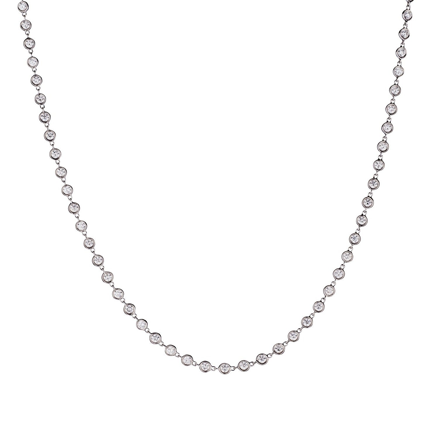 BEZEL SET DIAMOND NECKLACE