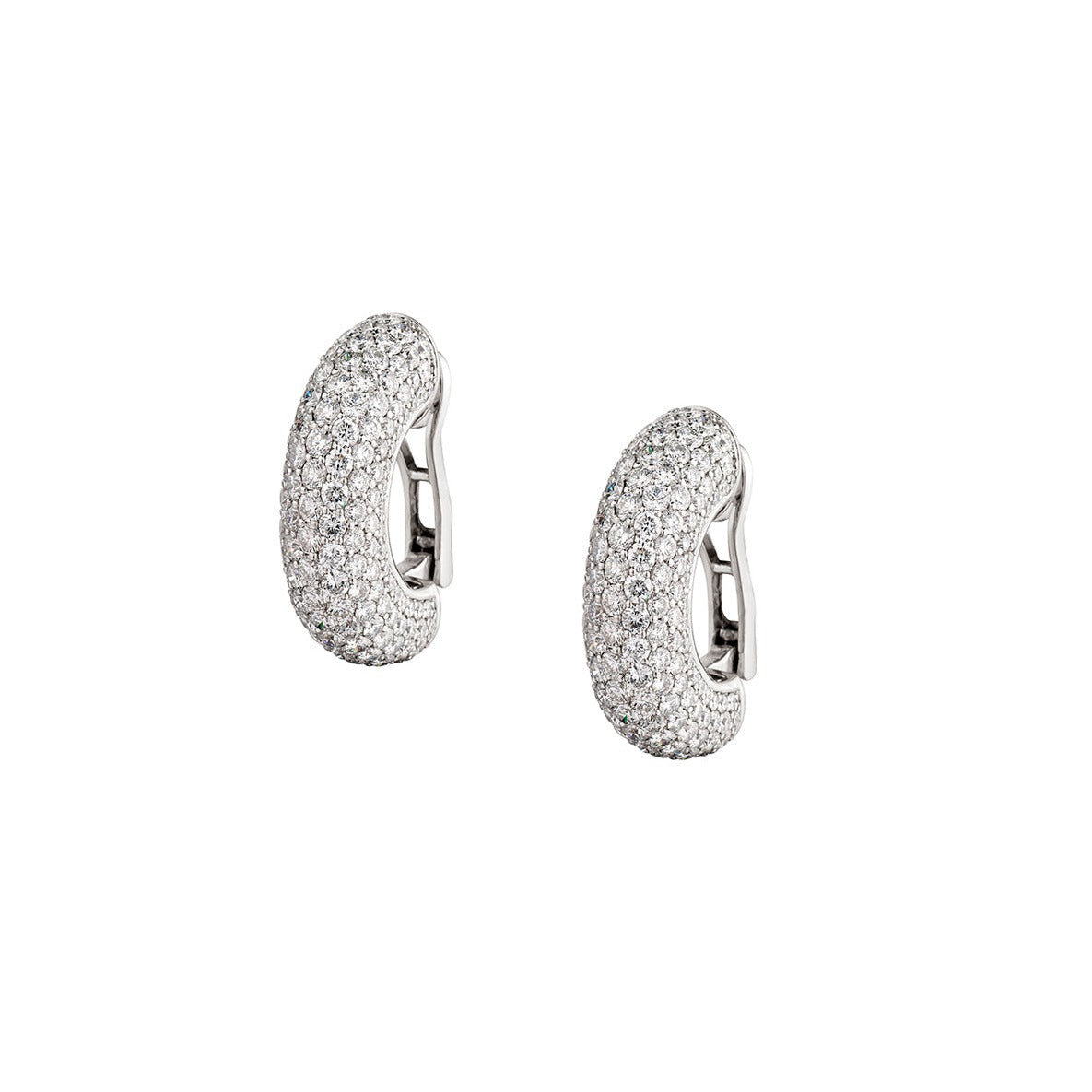 PAVÉ DIAMOND CHUBBY DIAMOND EARRINGS