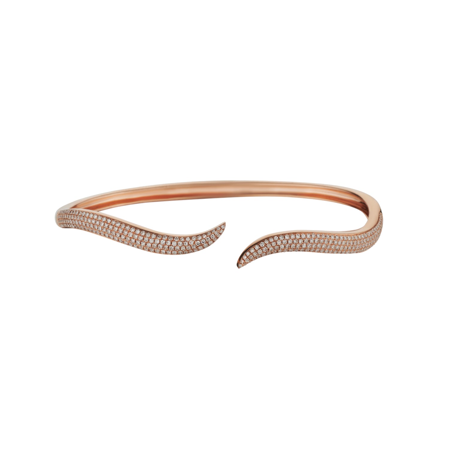 DIAMOND WAVE BANGLE