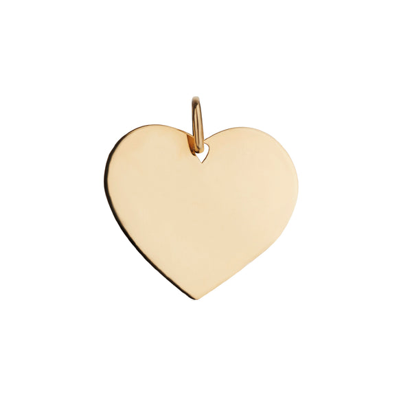 LARGE HEART DISC CHARM
