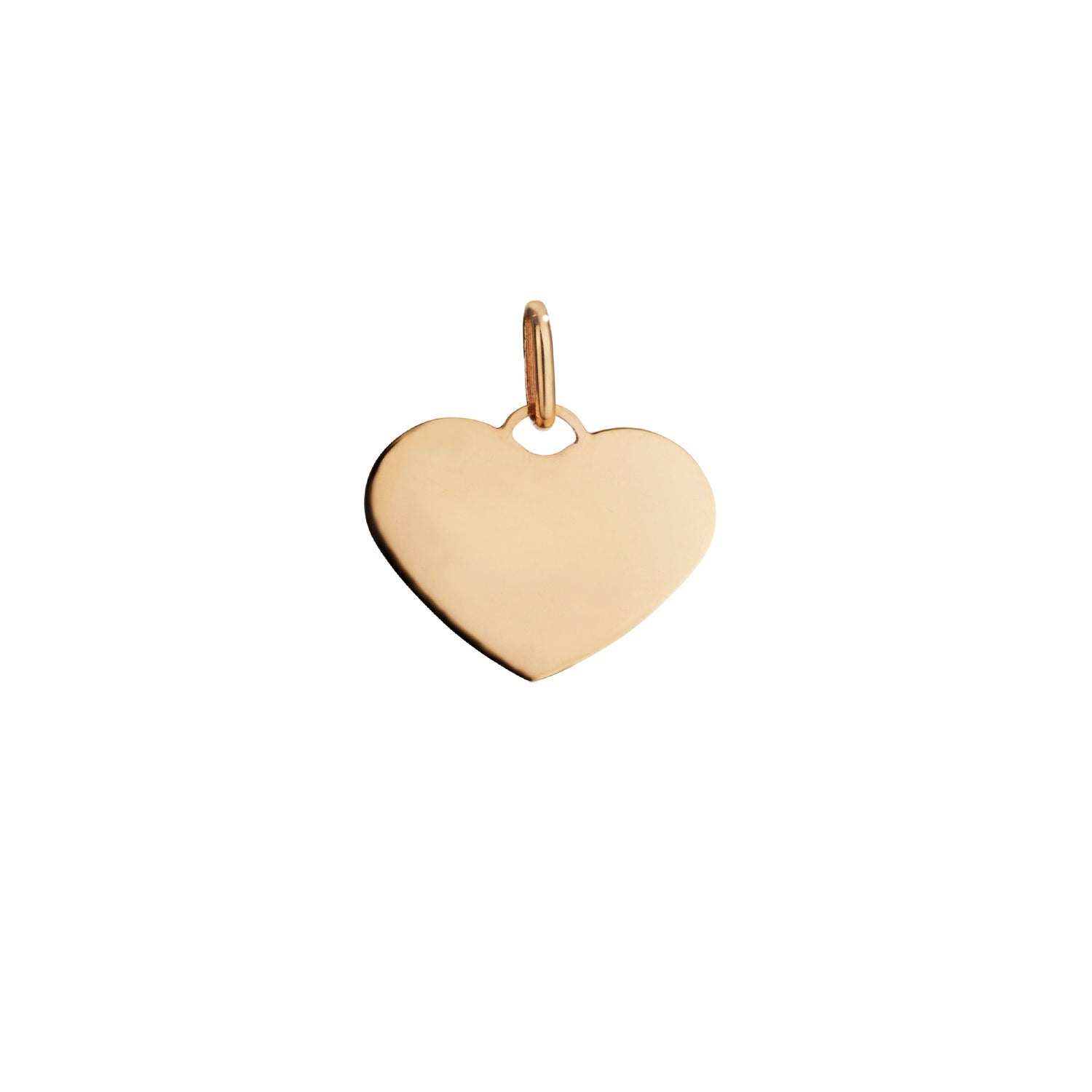 SMALL HEART DISC CHARM