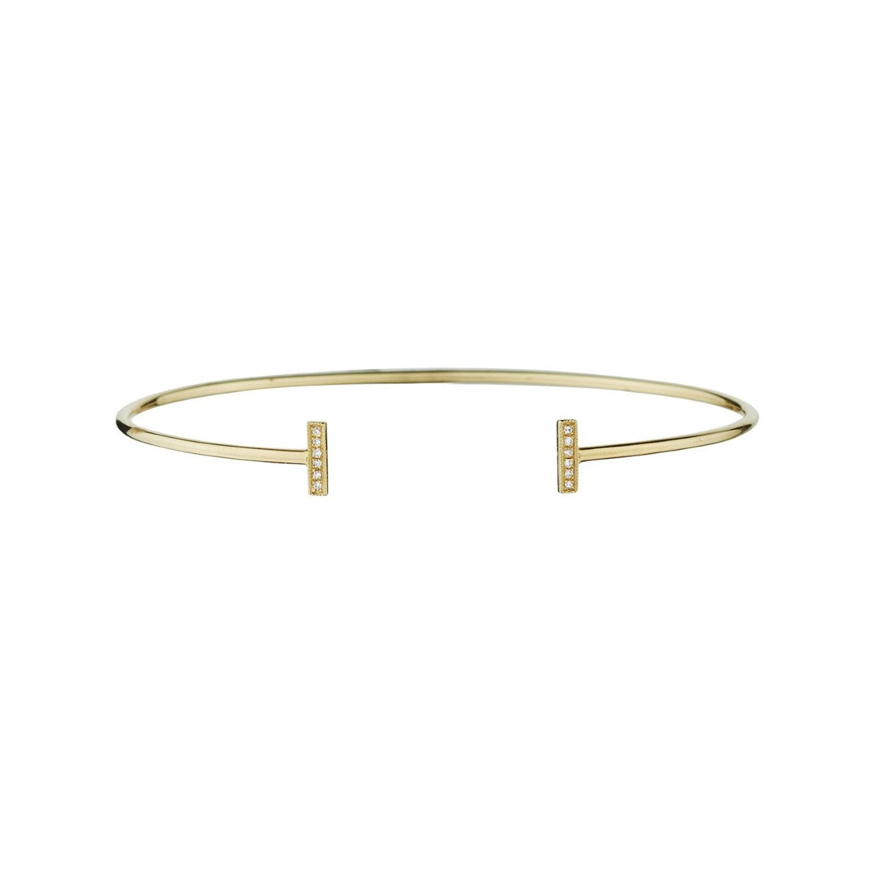 DOUBLE DIAMOND BAR CUFF