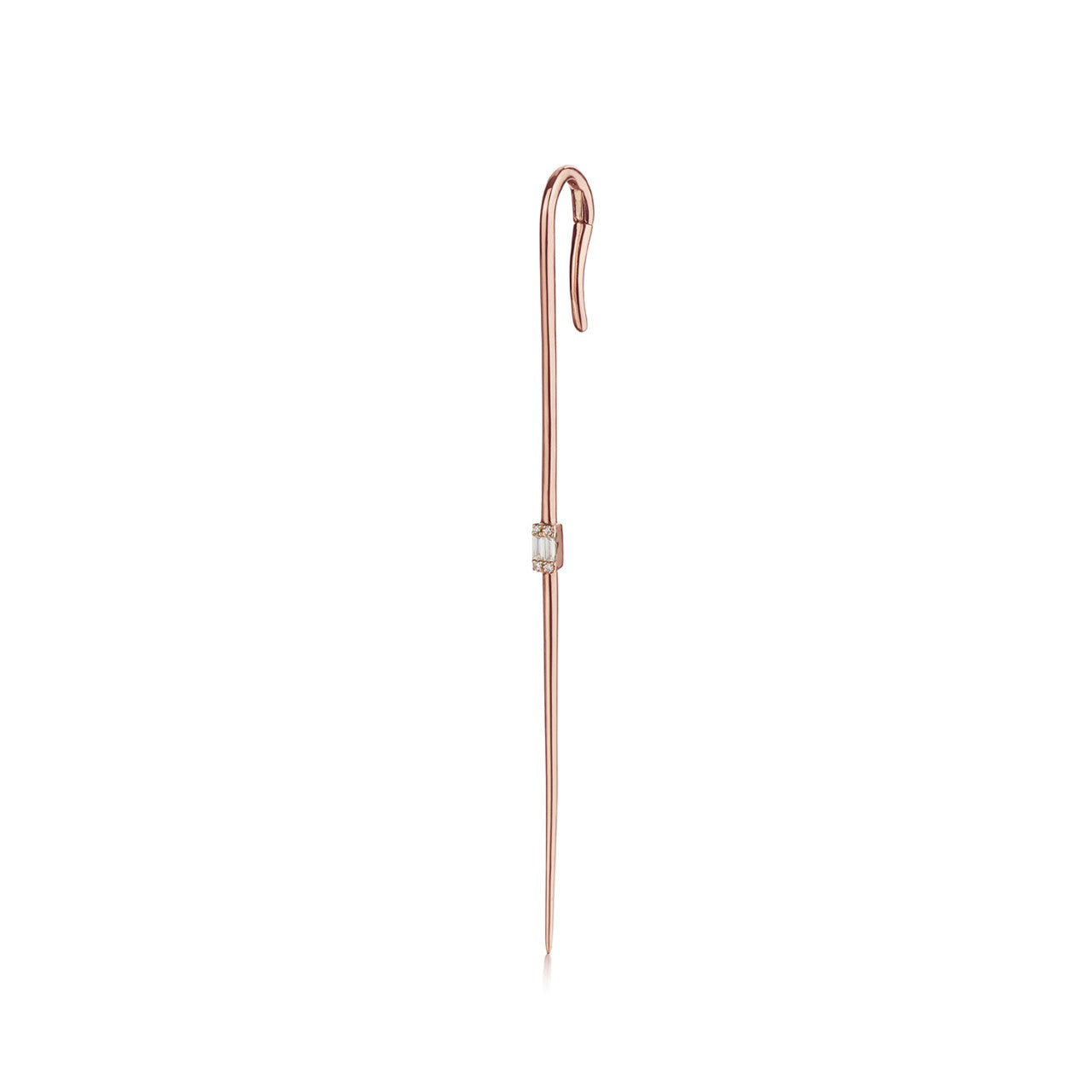 BAGUETTE DIAMOND SINGLE EAR PIN