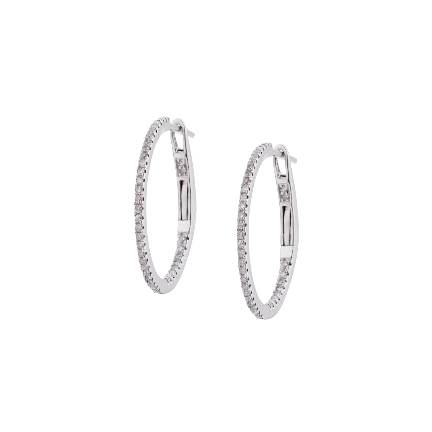 DIAMOND HOOP EARRINGS